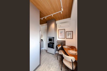 Cozinha de kitnet/studio para alugar com 1 quarto, 25m² em Vila Mariana, São Paulo