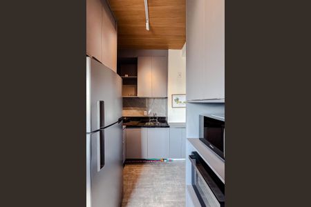 Cozinha de kitnet/studio para alugar com 1 quarto, 25m² em Vila Mariana, São Paulo