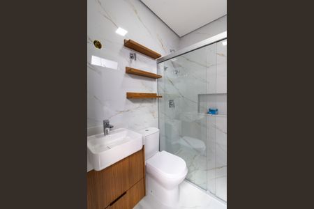 Casa de condomínio à venda com 271m², 4 quartos e 4 vagasLavabo da Área externa