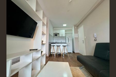 Sala de apartamento para alugar com 1 quarto, 37m² em Campo Belo, São Paulo