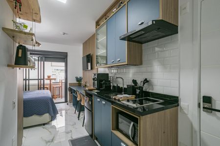 Studio à venda com 27m², 1 quarto e sem vagaCozinha