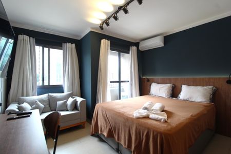 Sala/Quarto de kitnet/studio à venda com 1 quarto, 26m² em Moema, São Paulo