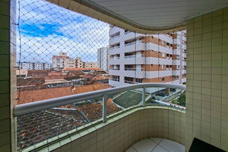 Sacada  de apartamento para alugar com 1 quarto, 51m² em Guilhermina, Praia Grande