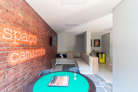 Apartamento para alugar com 28m², 1 quarto e sem vaga Apartamento para alugar com 28m², 1 quarto e sem vagaSalão de jogos