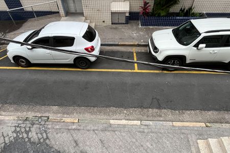Vista da sala de apartamento para alugar com 2 quartos, 46m² em Aparecida, Santos