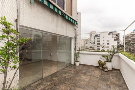 Varanda da Sala de apartamento à venda com 2 quartos, 200m² em Vila Buarque, São Paulo