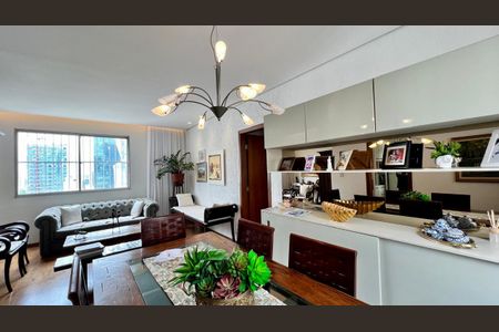 sala  de apartamento à venda com 4 quartos, 120m² em Santo Agostinho, Belo Horizonte