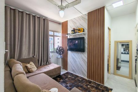 Sala  de apartamento para alugar com 1 quarto, 34m² em Canto do Forte, Praia Grande