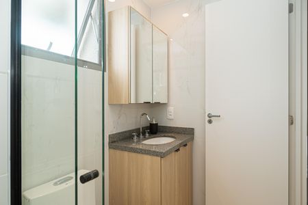 Studio para alugar com 25m², 1 quarto e sem vaga Studio para alugar com 25m², 1 quarto e sem vagaBanheiro