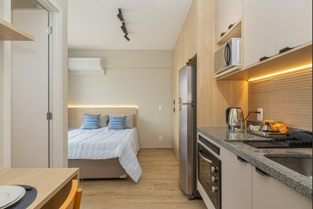 Studio para alugar com 25m², 1 quarto e sem vaga Studio para alugar com 25m², 1 quarto e sem vagaCozinha