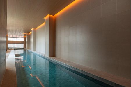 Studio para alugar com 25m², 1 quarto e sem vaga Studio para alugar com 25m², 1 quarto e sem vagaÁrea comum - Piscina Coberta