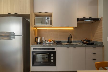 Studio para alugar com 25m², 1 quarto e sem vaga Studio para alugar com 25m², 1 quarto e sem vagaCozinha