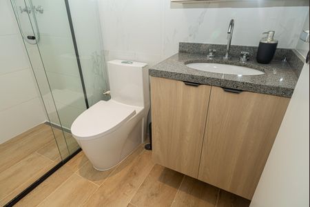 Studio para alugar com 25m², 1 quarto e sem vaga Studio para alugar com 25m², 1 quarto e sem vagaBanheiro