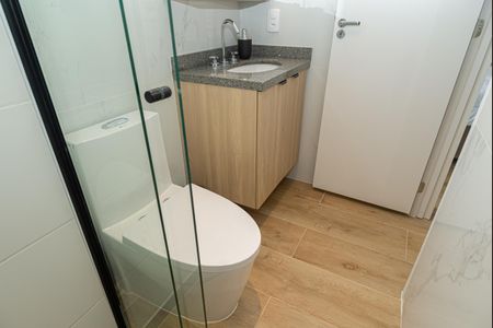 Studio para alugar com 25m², 1 quarto e sem vaga Studio para alugar com 25m², 1 quarto e sem vagaBanheiro