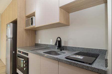 Studio para alugar com 25m², 1 quarto e sem vaga Studio para alugar com 25m², 1 quarto e sem vagaCozinha