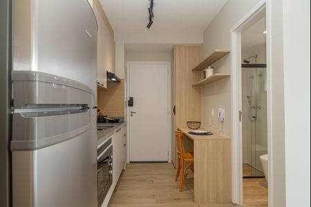 Studio para alugar com 25m², 1 quarto e sem vaga Studio para alugar com 25m², 1 quarto e sem vagaCozinha