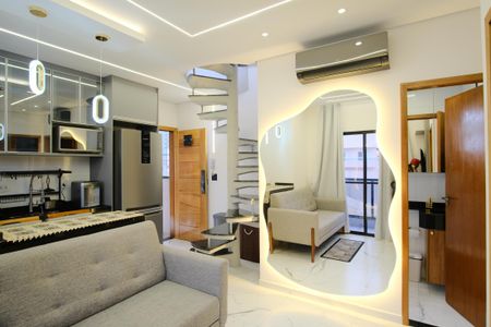 Sala de apartamento à venda com 2 quartos, 85m² em Chácara Santo Antônio (zona Leste), São Paulo