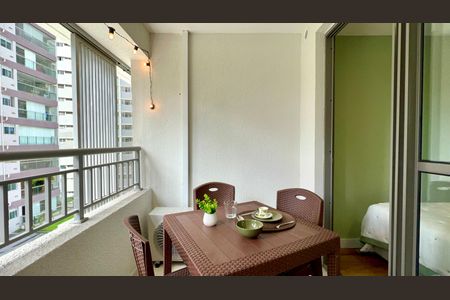 Studio para alugar com 25m², 1 quarto e sem vagaVaranda