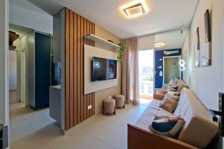 sala de apartamento para alugar com 1 quarto, 37m² em Boqueirão, Praia Grande