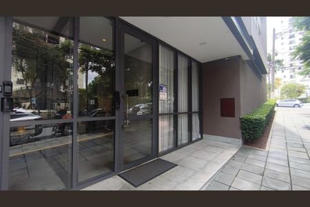 Studio para alugar com 22m², 1 quarto e sem vagaFachada + Plaquinha