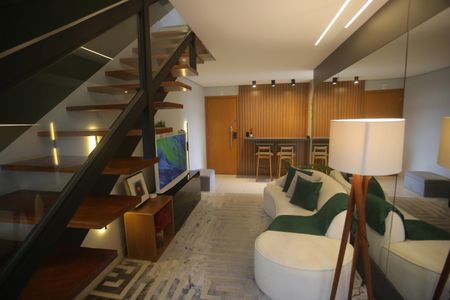 Apartamento para alugar com 120m², 2 quartos e 3 vagasSala