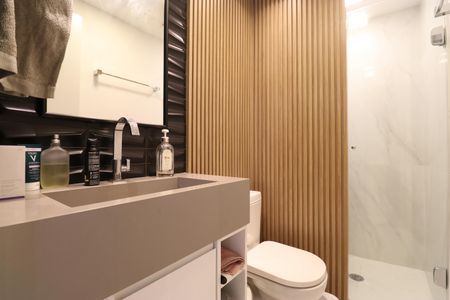 Apartamento à venda com 65m², 2 quartos e 2 vagasBanheiro Social