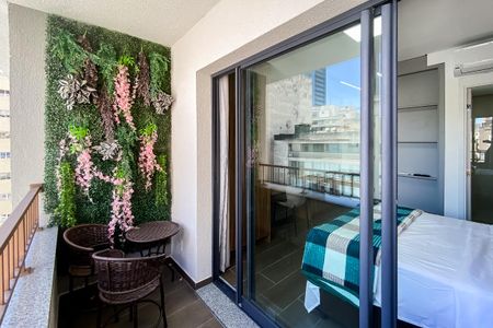 Studio à venda com 23m², 1 quarto e 1 vagaVaranda
