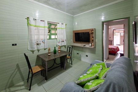 Sala de casa para alugar com 1 quarto, 70m² em Balneario Japurá, Praia Grande