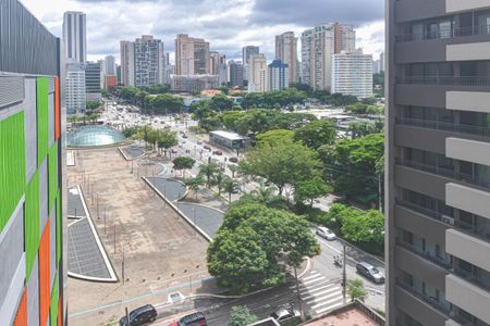 Quarto - Vista de kitnet/studio para alugar com 1 quarto, 18m² em Santo Amaro, São Paulo