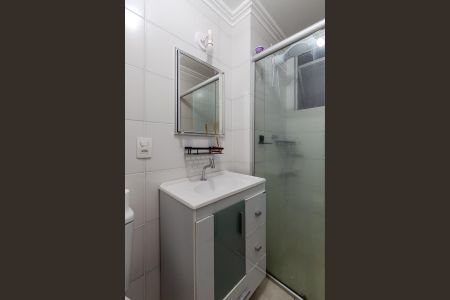 Banheiro da Suíte de apartamento para alugar com 1 quarto, 46m² em Centro Histórico, Porto Alegre