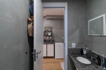 Studio para alugar com 25m², 1 quarto e sem vaga Studio para alugar com 25m², 1 quarto e sem vagaBanheiro