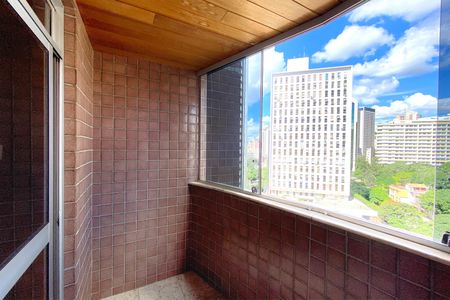Varanda da Sala de apartamento à venda com 3 quartos, 78m² em Funcionários, Belo Horizonte