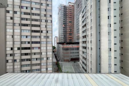 Vista da Sala de apartamento à venda com 1 quarto, 34m² em Vila Gumercindo, São Paulo
