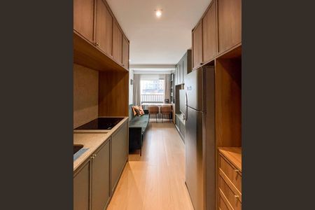 Sala/Cozinha de apartamento à venda com 1 quarto, 34m² em Vila Gumercindo, São Paulo