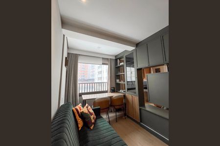 Sala de apartamento à venda com 1 quarto, 34m² em Vila Gumercindo, São Paulo