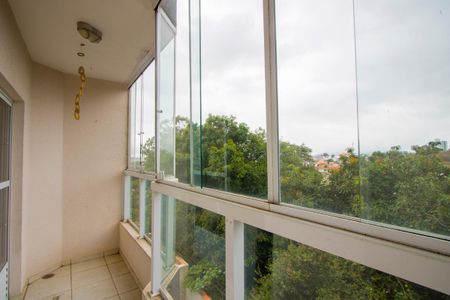 Varanda da sala de apartamento para alugar com 3 quartos, 116m² em Vila Eldizia, Santo André