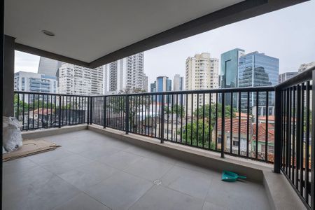 Sala/Cozinha - Varanda de apartamento para alugar com 2 quartos, 73m² em Pinheiros, São Paulo