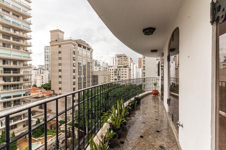 Varanda da Sala de apartamento à venda com 4 quartos, 250m² em Santa Cecilia, São Paulo