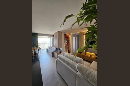 Sala de apartamento à venda com 3 quartos, 86m² em Vila Valparaíso, Santo André