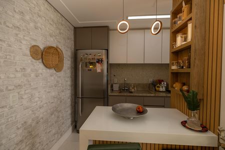 Apartamento para alugar com 61m², 2 quartos e 1 vagaSala_cozinha - Conjugada