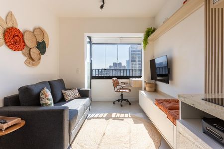 Sala de apartamento à venda com 1 quarto, 27m² em Barra Funda, São Paulo