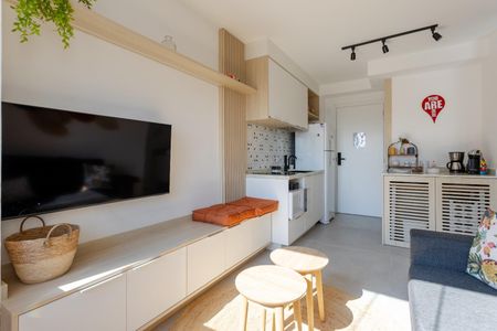 Sala de apartamento à venda com 1 quarto, 27m² em Barra Funda, São Paulo