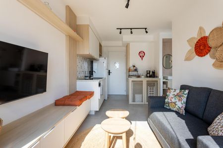 Sala de apartamento à venda com 1 quarto, 27m² em Barra Funda, São Paulo