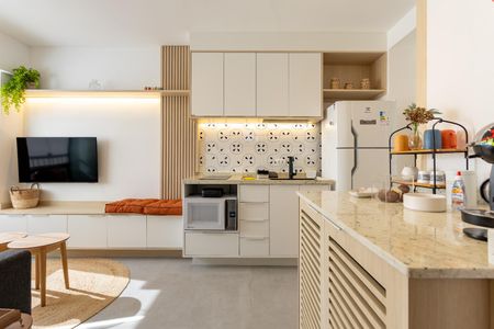 Sala de apartamento à venda com 1 quarto, 27m² em Barra Funda, São Paulo