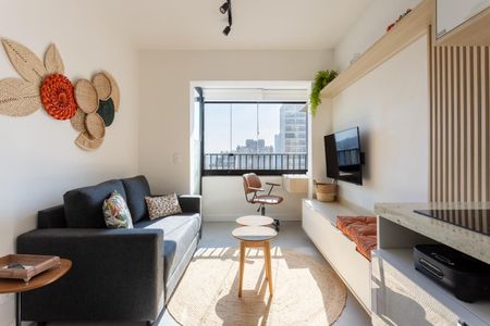 Sala de apartamento à venda com 1 quarto, 27m² em Barra Funda, São Paulo