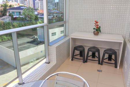 Varanda da Sala de apartamento para alugar com 1 quarto, 45m² em Caminho das Árvores, Salvador