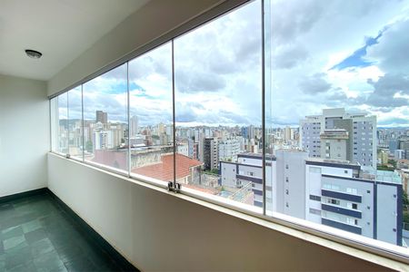 Varanda da Sala de apartamento à venda com 3 quartos, 96m² em Serra, Belo Horizonte