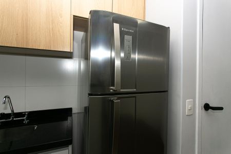 Apartamento para alugar com 34m², 1 quarto e 1 vagaCozinha - Geladeira