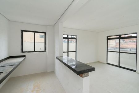 Sala de apartamento à venda com 3 quartos, 73m² em Inconfidentes, Contagem