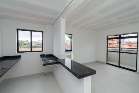 Sala de apartamento à venda com 3 quartos, 73m² em Inconfidentes, Contagem